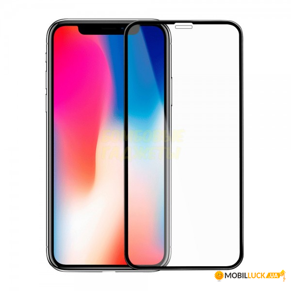  c TTech Full Cover 3D Series 9H iPhone XS Max Black (BS-000059147)