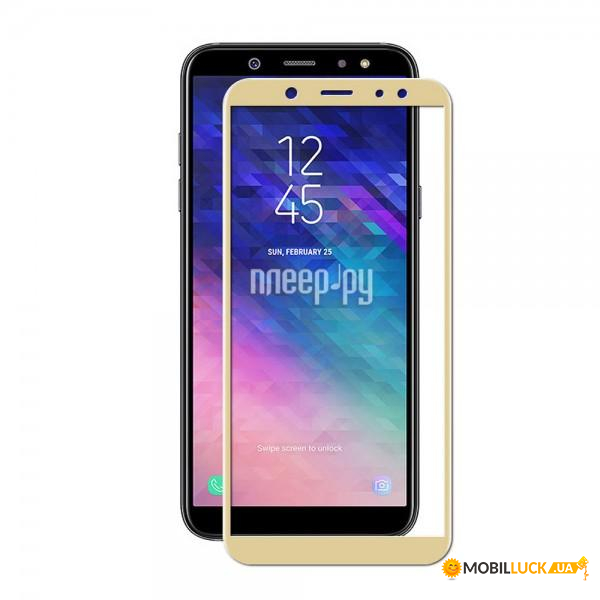  c TTech Full Cover 3D Series 9H Samsung A6 Plus 2018 A605 Gold (BS-000056323)