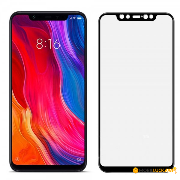  c TTech 3D Full Cover 9H  Xiaomi Mi 8 Lite Black (BS-000061069)