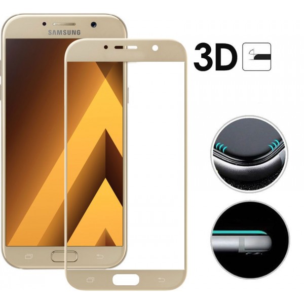  c TTech Full Cover 3D Series 9H Samsung A7 2017 A720 Gold (BS-000042154)