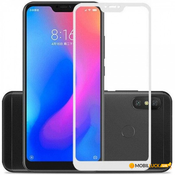  c TTech 3D Full Cover 9H  Xiaomi Redmi 6 White (BS-000058467)