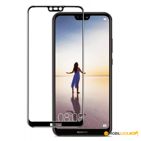  c TTech Full Cover 3D Series 9H Huawei P20 Lite Black (BS-000058473)