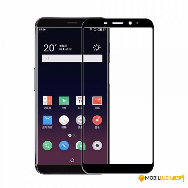  c TTech Full Cover 3D Series 9H Meizu M6S Black (BS-000058908)