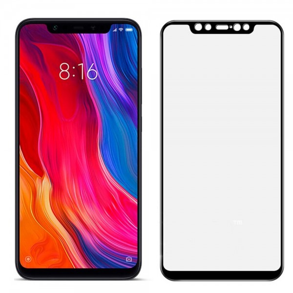  c TTech 3D Full Cover 9H  Xiaomi Mi 8 Lite Black (BS-000061069)