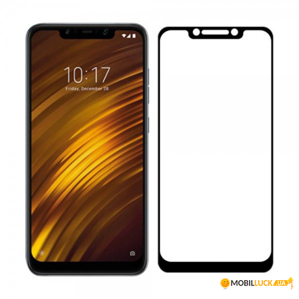  c TTech 3D Full Cover 9H  Xiaomi Pocophone F1 Black (BS-000063402)