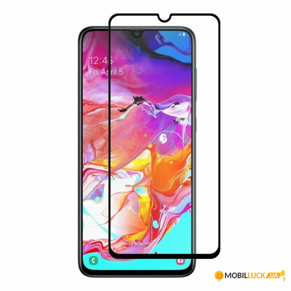  c TTech Full Cover 3D Series 9H Samsung Galaxy A70 2019 Black (BS-000064465)