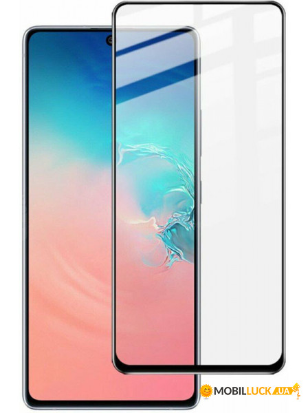   TOTO 5D Full Cover Tempered Glass Samsung S10 Lite Black #I/S