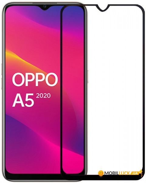   TOTO 5D Cold Carving Tempered Glass Oppo A5 Black #I/S