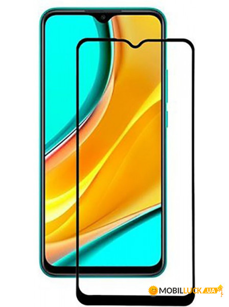   TOTO 5D Cold Carving Tempered Glass Xiaomi Redmi 9 Black #I/S