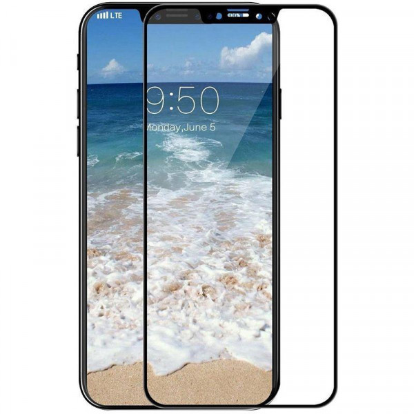   TOTO 5D Full Cover Tempered Glass iPhone X/XS/11 Pro Black #I/S