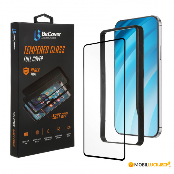   Premium Easy Installation BeCover  Xiaomi Redmi Note 9S / Note 9 Pro / Note 9 Pro Max Black (705474)