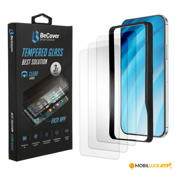   Premium 3  Easy Installation BeCover  Xiaomi Redmi 9A / Redmi 9C Clear (705481)