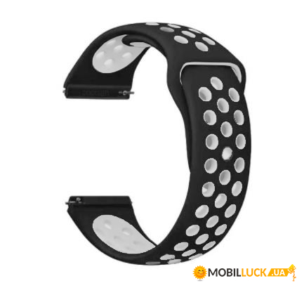  Vents Style Becover  Xiaomi Mi KW66 / Mi Watch Color / Haylou LS01/LS02 / Haylou Smart Watch Solar LS05 Black-White (707045)