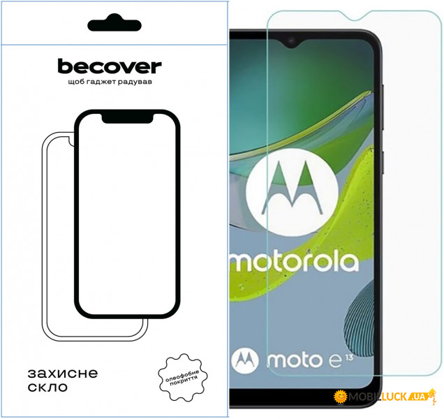   BeCover Motorola Moto E13 3D Crystal Clear Glass (709248)