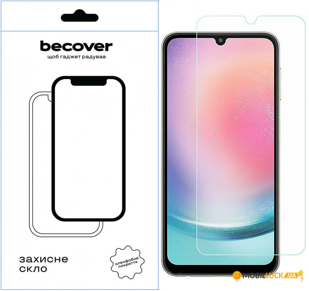   BeCover Samsung Galaxy A24 4G SM-A245 3D Crystal Clear Glass (709256) 