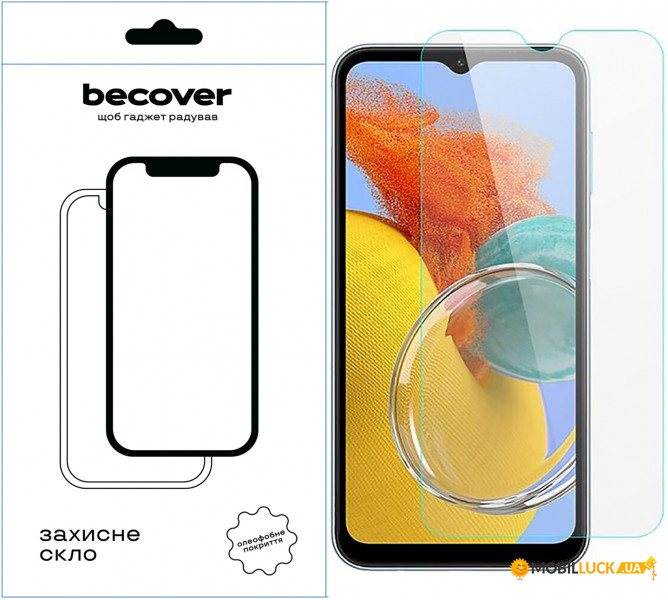   BeCover Samsung Galaxy M14 5G SM-M146 3D Crystal Clear Glass (709259) 