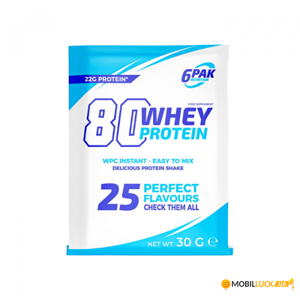  6PAK Nutrition 80 Whey Protein 30  