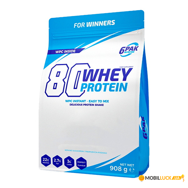   6PAK Nutrition 80 Whey Protein 908  