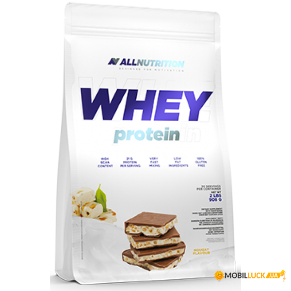 Protein All Nutrition Whey Protein - 900g Nougat 100-79-9859788-20