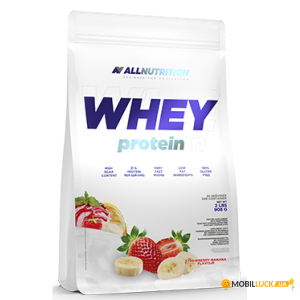  All Nutrition Whey Protein - 900g Strawberry-Banana 100-97-3641992-20