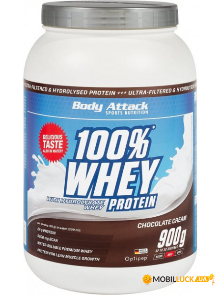  Body Attack 100% Whey Protein 900  (4384303705)