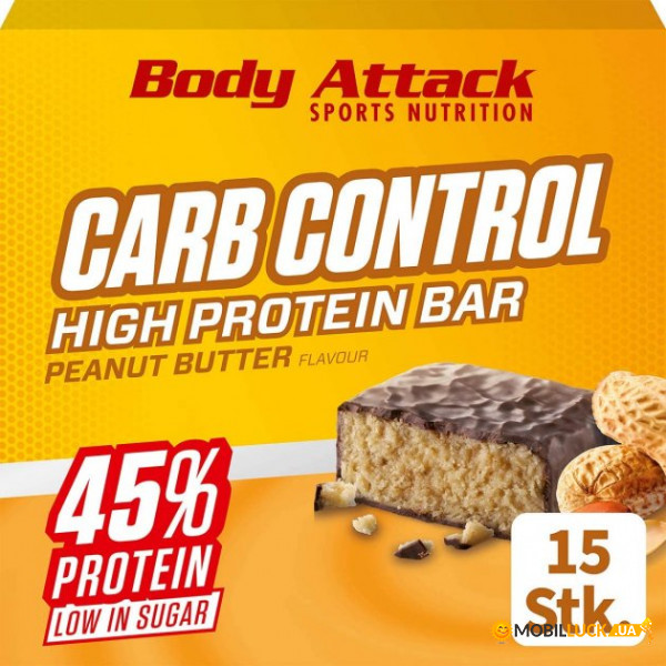   Body Attack Carb Control-Proteinriegel 15  (4384303613)