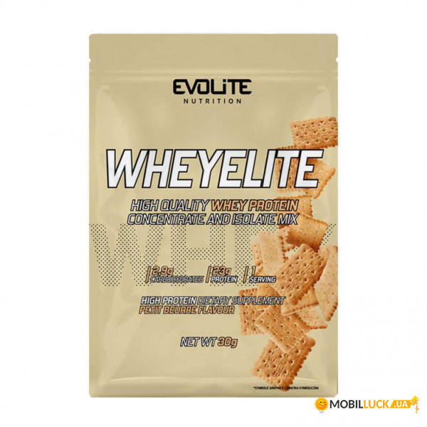  Evolite Nutrition Whey Elite 30 g petit beurre