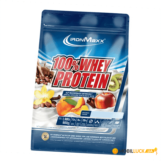   Ironmaxx 100% Whey Protein 2350g Strawberry White chocolate