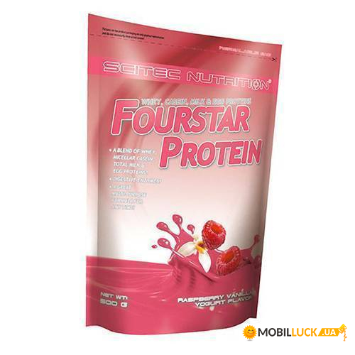  Scitec Nutrition Fourstar Protein 500g Raspberry vanilla