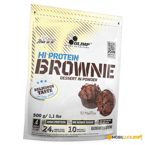    Olimp Nutrition Hi Protein Brownie 500  (05283016)