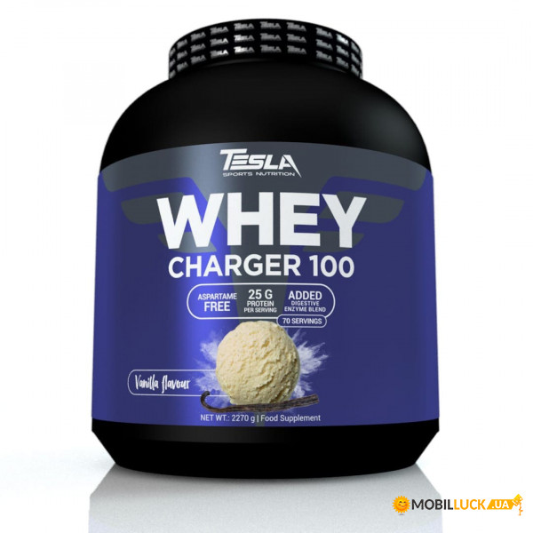  Tesla Nutrition Whey Charger 100 2270g Raspberry Yoghurt