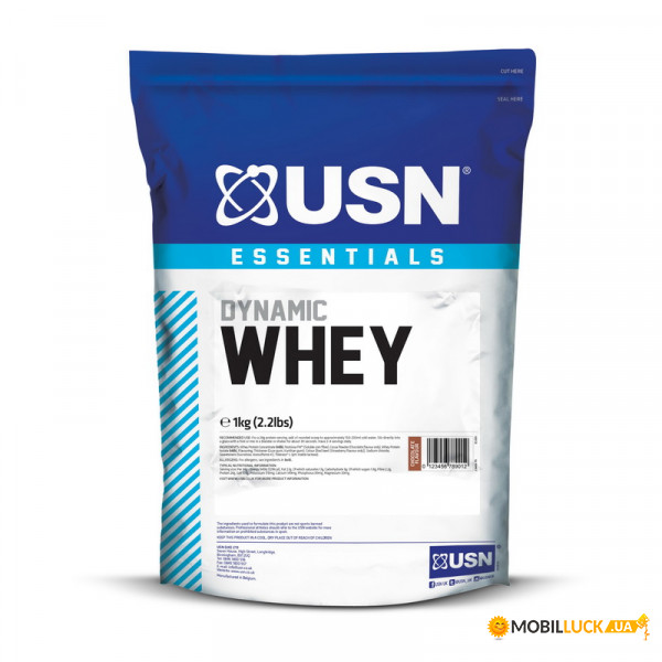  USN Essentials Dynamic Whey 1 kg chocolate