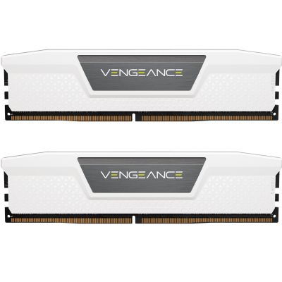     DDR5 64GB (2x32GB) 5600 MHz Vengeance White Corsair (CMK64GX5M2B5600C40W)