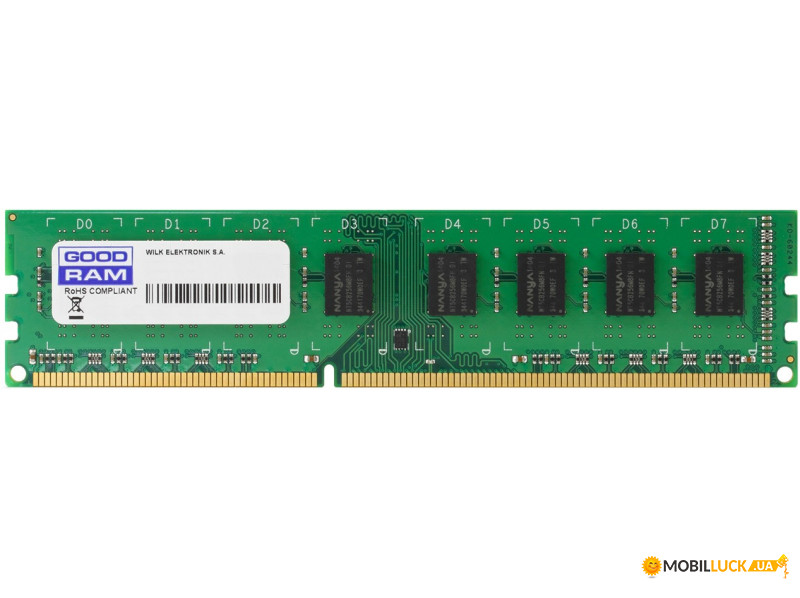   DDR3 4096M 1600MHz GoodRAM, Retail (GR1600D364L9/4G)