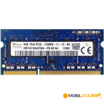   Hynix SoDIMM DDR3L 4GB 1600 MHz (HMT451S6AFR8A-PB)