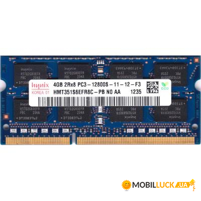   Hynix SoDIMM DDR3 4GB 1600 MHz (HMT351S6EFR8C-PB)