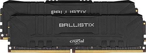  Micron Crucial DDR4 3000 16GB KIT (8GBx2) Ballistix Black (BL2K8G30C15U4B)