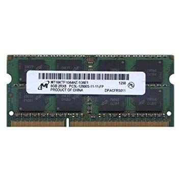   Micron (SO-DIMM, DDR3L, 8Gb, 1600MHz, MT16KTF1G64HZ-1G6E1)