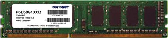  ' Patriot 8GB DDR3 1333 MHz (PSD38G13332)