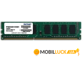 DDR3 2Gb PC3-10600 (1333MHz) PATRIOT (PSD32G133381)