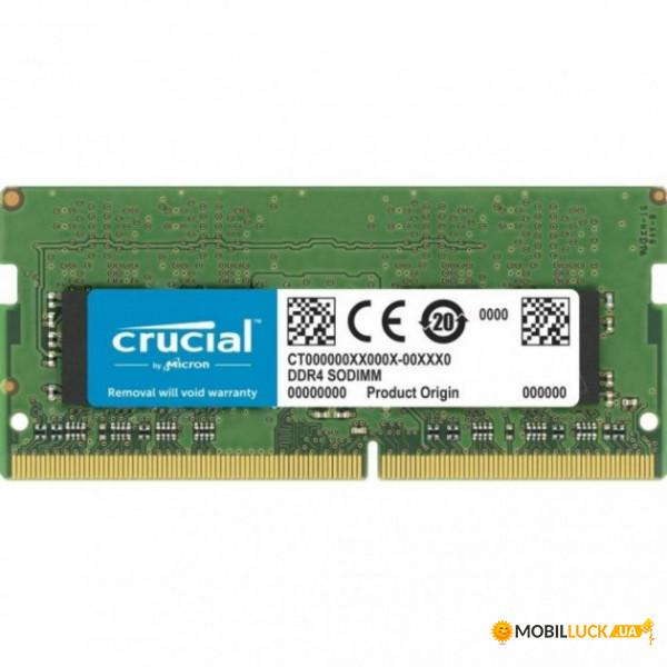   Crucial DDR4-3200 8GB SODIMM (CT8G4SFRA32AT)