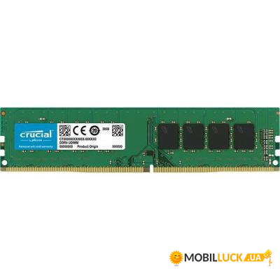   DDR4 4GB 2400MHz Crucial (CT4G4DFS824A)