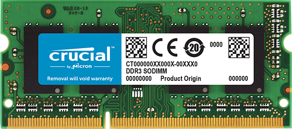   Crucial SO-DIMM DDR3 8GB 1600MHz (CT102464BF160B)