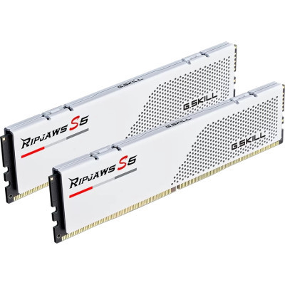     DDR5 32GB (2x16GB) 5200 MHz Ripjaws S5 Matte White G.Skill (F5-5200J4040A16GX2-RS5W)