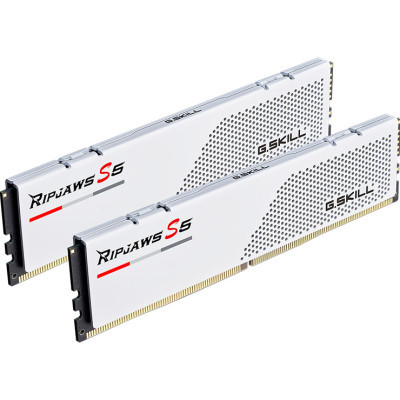     DDR5 32GB (2x16GB) 5600 MHz Ripjaws S5 Matte White G.Skill (F5-5600J3036D16GX2-RS5W)