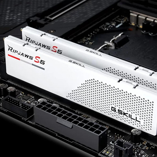   G.Skill Ripjaws S5 White DDR5-5600 32GB (2x16GB) CL40-40-40-89 1.20V Intel XMP