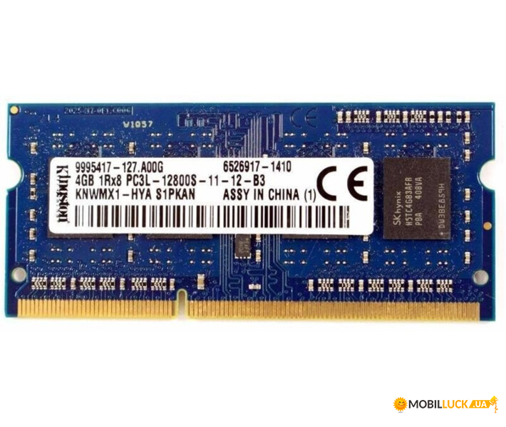  Kingston DDR3 SO-DIMM 1600 4Gb C11 (KNWMX1-HYA)