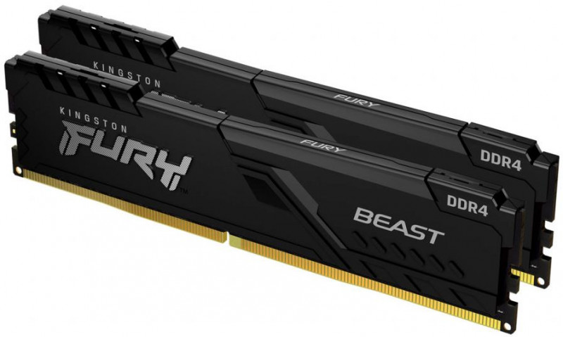    Kingston DDR4 3200 64GB KIT (32GBx2) Fury Beast (KF432C16BBK2/64)