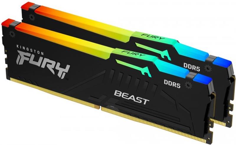   DDR5 2x16GB/5200 Kingston Fury Beast RGB Black (KF552C36BBEAK2-32)