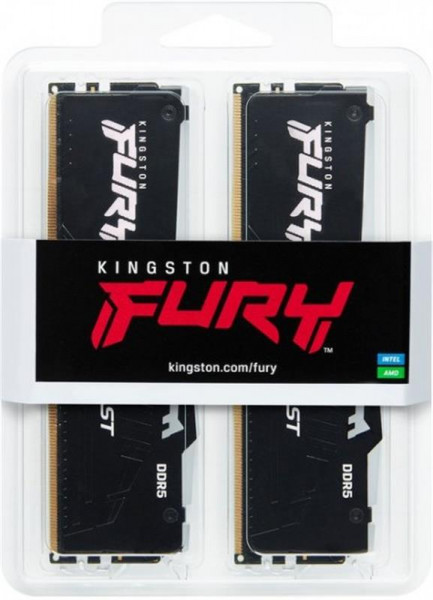   DDR5 2x16GB/5200 Kingston Fury Beast RGB Black (KF552C36BBEAK2-32)